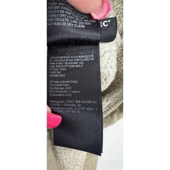 North Face Denali Fleece Jacket XXL Ivory Khaki Neutral Outdoor Cozycore Cabin - Picture 6 of 16